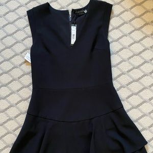 Alice and Olivia Black Ruffle Dress